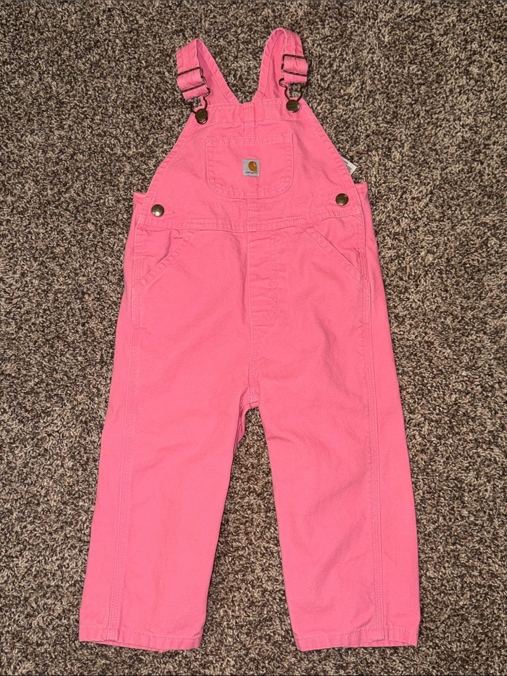 Carhartt 2T Pink Girls' Overalls